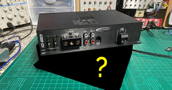 A car audio subwoofer amplifier