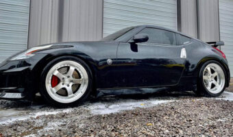 A black sports vehicle