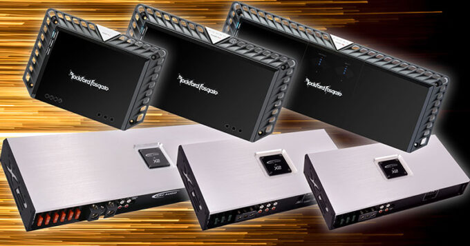 Multiple car audio amplifiers