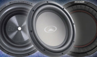 Multiple car audio speakers